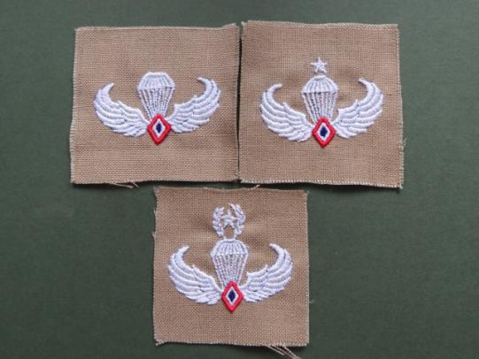 Philippines Air Force Para-Rescue Parachute Wings Basic, Senior & Master Set