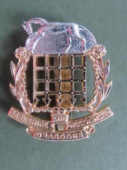 British Army The Berkshire and Westminster Dragoons Cap Badge