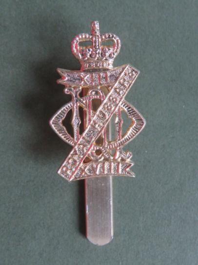 British Army The 13th/18th Royal Hussars (Queen Mary's Own) Cap Badge