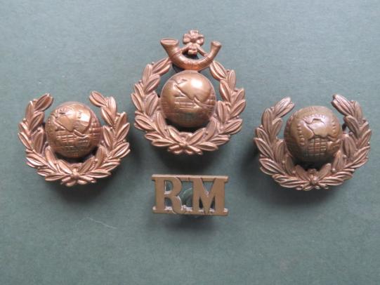 Royal Marines Light Infantry Beret / Hat Badge, Collar Badges & Shoulder Title