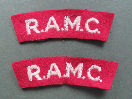 British Army Royal Army Medical Corps Shoulder Titles