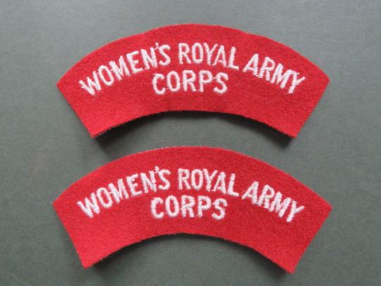 British Army Women's Royal Army Corps Shoulder Titles