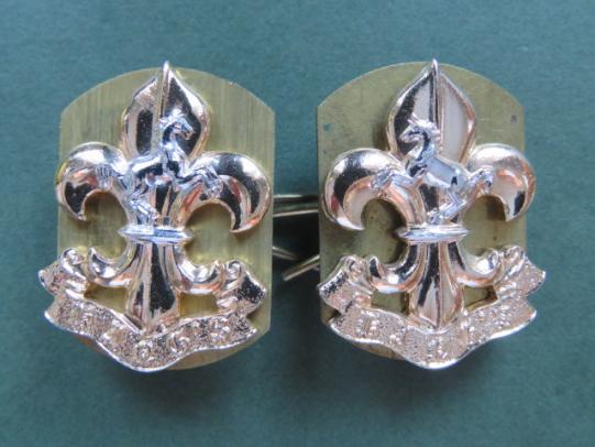 British Army The King's Regiment Collar Badges