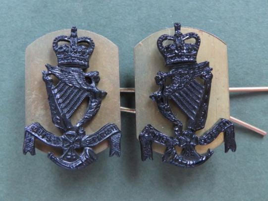 British Army The Royal Ulster Rifles Collar Badges