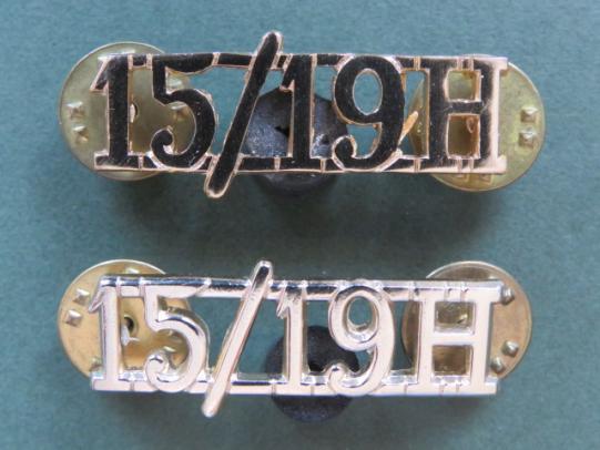 British Army The 15th /19th King's Royal Hussars Shoulder Titles