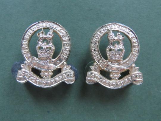 British Army 14th/20th King's Hussars Collar Badges