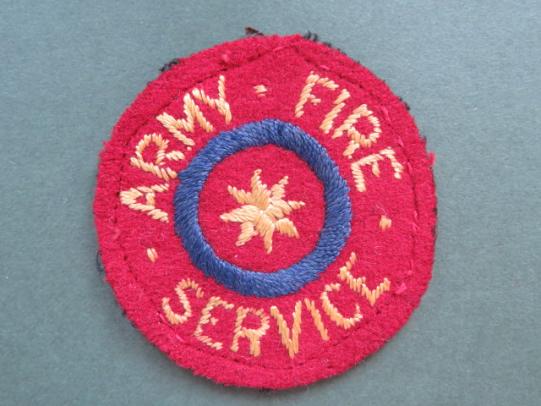 British WW2 Army Fire Service Arm Badge