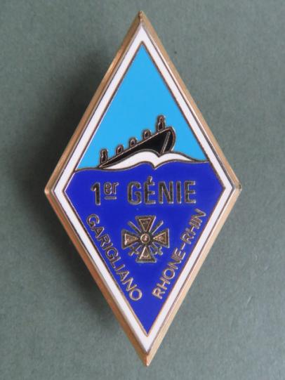 France 1er GENIE (Engineers) Regiment Pocket Crest