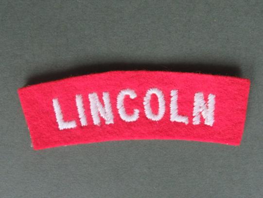 British Army The Lincolnshire Regiment Shoulder Title
