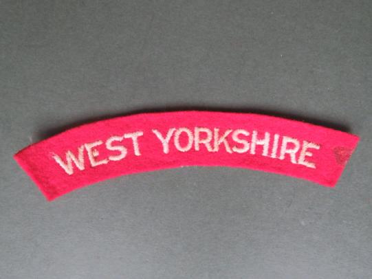 British Army WW2 The Prince of Wales's Own (West Yorkshire Regiment) Shoulder Title