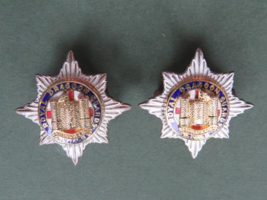 British Army The Royal Dragoon Guards Officer's Collar Badges