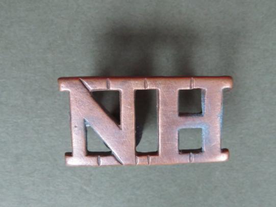 British Army The Northumberland Hussars Shoulder Title