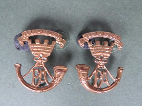 British army The Somerset Light Infantry (Prince Albert's) Collar Badges