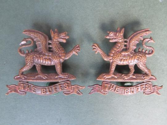 British Army The King's Own Royal Regiment (Lancaster) Officer's Service Dress Collar Badges