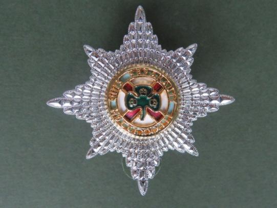British Army The Irish Guards Officer's Forage Cap Badge