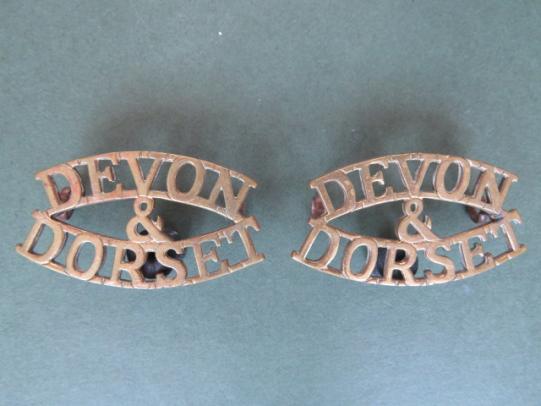 British Army The Devon & Dorset Regiment Shoulder Titles