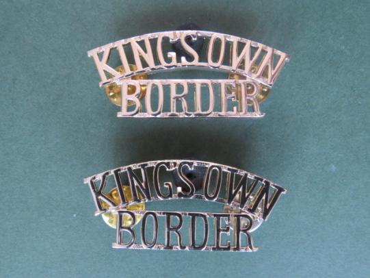 British Army The King's Own Royal Border Regiment Shoulder Titles