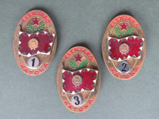 Hungary Army Outstanding Soldier Badges 1st, 2nd & 3rd Classes