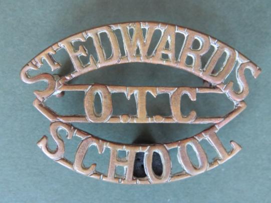 British Army The St Edwards School O.T.C. (Officer Training Corps) Shoulder Title