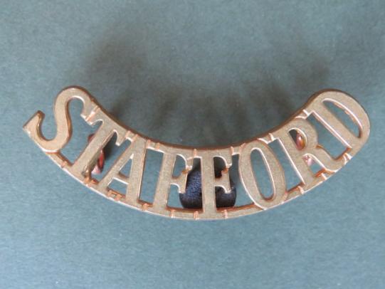 British Army The Staffordshire Regiment Shoulder Title