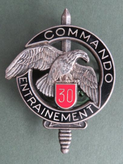France C.E.C. 30th Infantry Regiment COMMANDO ENTRAINEMENT Pocket Crest
