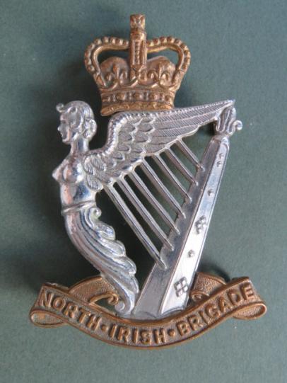 British Army North Irish Brigade Piper's Caubeen Hat Badge