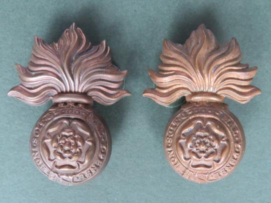 British Army The Royal Fusiliers (City of London Regiment) Collar Badges