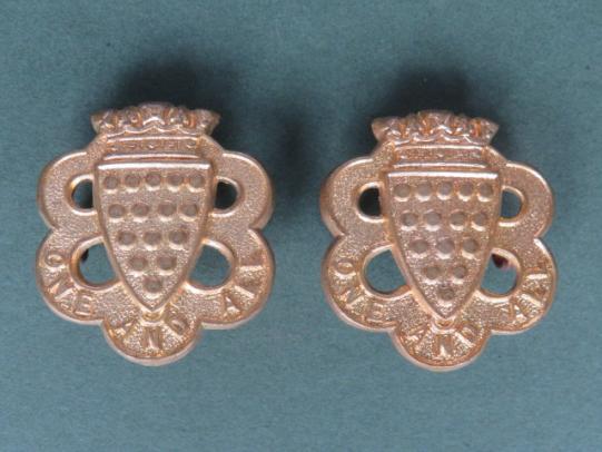 British Army The Duke of Cornwall's Light Infantry Victorian Period Collar Badges