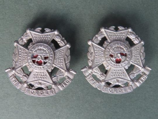 British Army The Border Regiment Post 1906 Pattern Collar Badges