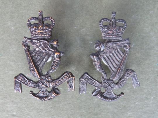 British Army The Royal Ulster Rifles Collar Badges