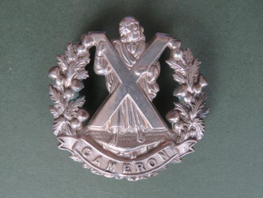 British Army The Queen's Own Cameron Highlanders Cap Badge