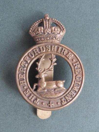 British Army The Hertfordshire Regiment Cap Badge