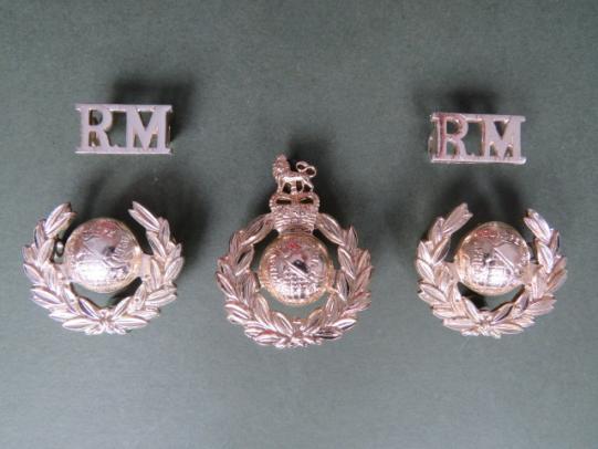 Royal Marines Cap Badge, Collar Badges & Shoulder Titles Set