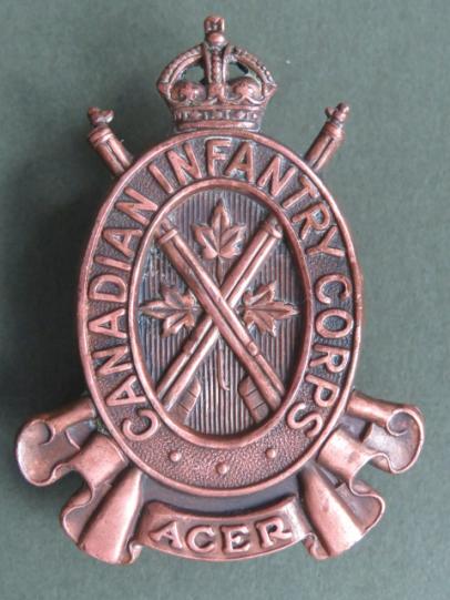 Canada WW2 The Canadian Infantry Corps Cap Badge