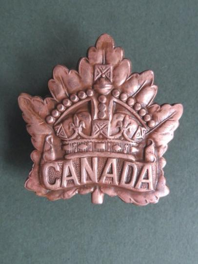 Canada WW1 Period Canadian General Service Cap Badge