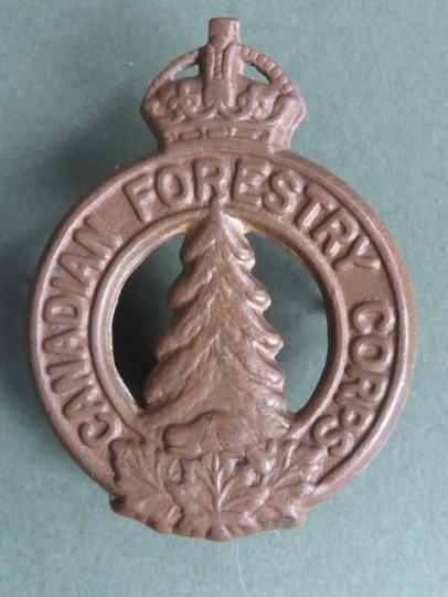 Canada WW2 The Canadian Forestry Corps Cap Badge