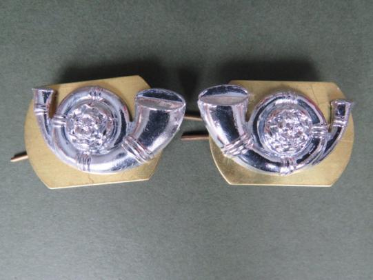 British Army The King's Own Yorkshire Light Infantry Collar Badges