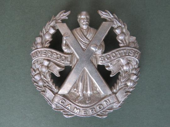 British Army The Queen's Own Cameron Highlanders (Liverpool Scottish) Glengarry Badge