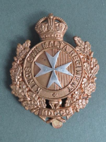 British Army The King's Own Malta Regiment Cap Badge