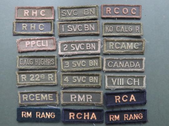 Canada 21 Army 1970's Period Shoulder Titles