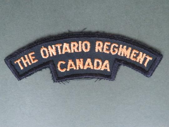 Canada The Ontario Regiment Shoulder Title