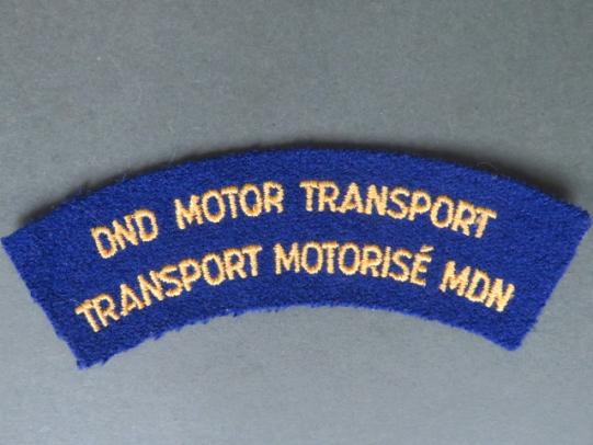 Canada DND (Department of National Defence) Motor Transport Shoulder Title