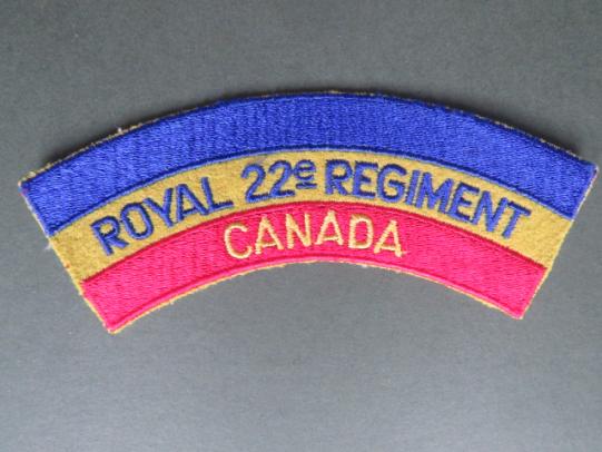 Canada Royal 22e Regiment Shoulder Title