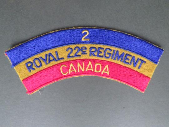 Canada Royal 2nd Battalion, 22e Regiment Shoulder Title