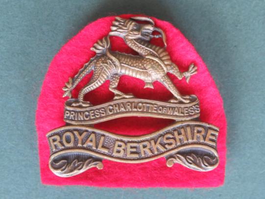 British Army Royal Berkshire Regiment (Princess Charlotte of Wales's) Officer's Service Dress Collar Badge