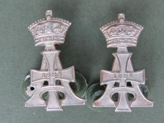 British Army 19th Royal Hussars (Queen Alexandra's Own) Collar Badges