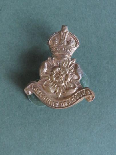 British Army Pre 1953 The Queen's Own Yorkshire Dragoons Collar Badge