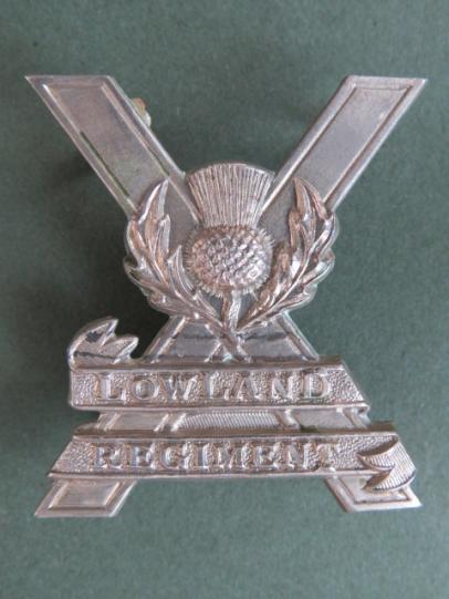 British Army WW2 Period The Lowland Regiment Cap Badge