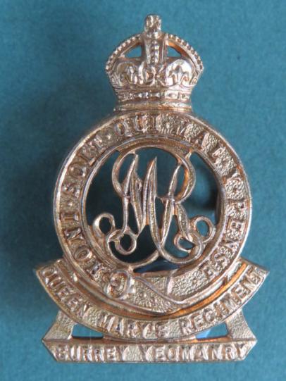 British Army The Surrey Yeomanry (Queen Mary's Regiment) Cap Badge