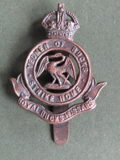 British Army The Royal Buckinghamshire Hussars Pre 1953 Cap Badge